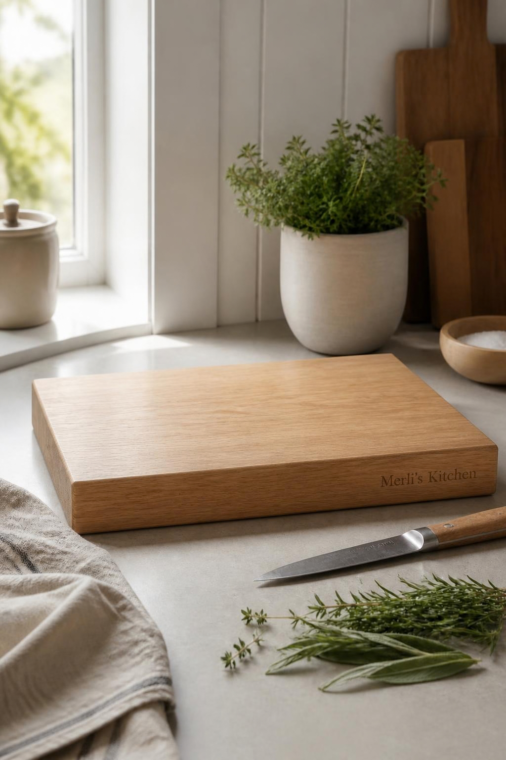 Wooden cutting board by Merli's Kitchen